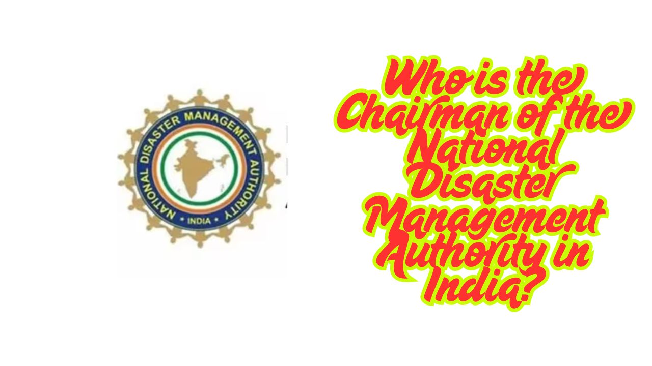 Who is the Chairman of the National Disaster Management Authority in India